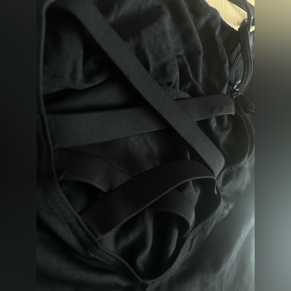 3/$15 So Danca Black Dance Bodysuit Girls L - Picture 3 of 5